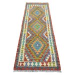 192 x 75cm Hand-Woven Afghan Kilim Runner Rug