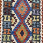 220 x 80cm Hand-Woven Afghan Kilim Runner Rug - Image 3