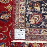 350 x 295cm Hand-Knotted Persian Mashad Sqaure Red Rug - Image 10