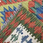 204 x 78cm Hand-Woven Afghan Kilim Runner Rug - Image 5