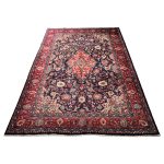 310 x 210cm Hand-Knotted Persian Navy Sarough Rug - Image 3