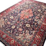 310 x 210cm Hand-Knotted Persian Navy Sarough Rug - Image 4