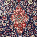 310 x 210cm Hand-Knotted Persian Navy Sarough Rug - Image 5