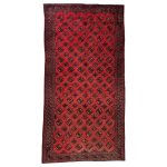 291 x 149cm Hand-Knotted Afghan Turkmen Wool Rug