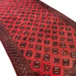 291 x 149cm Hand-Knotted Afghan Turkmen Wool Rug - Image 4