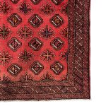 291 x 149cm Hand-Knotted Afghan Turkmen Wool Rug - Image 6