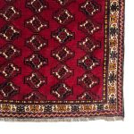 300 x 112cm Hand Knotted Persian Bokhara Red Runner Rug - Image 4