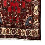 190 x 133cm Handmade Persian Vintage Zanjan Design Rug - Image 6