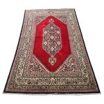 226cm x 130cm Handmade Authentic Persian Bidjar Red Rug - Image 3