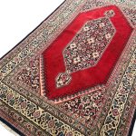 226cm x 130cm Handmade Authentic Persian Bidjar Red Rug - Image 4