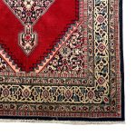 226cm x 130cm Handmade Authentic Persian Bidjar Red Rug - Image 6