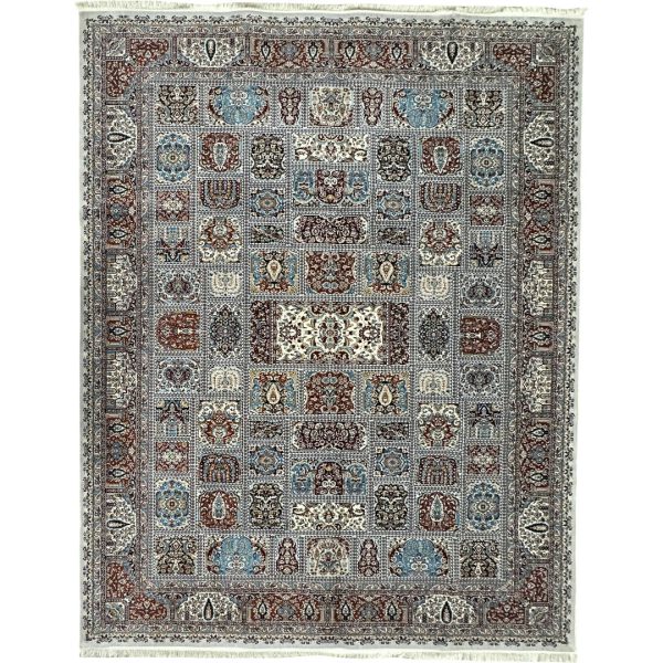400cm x 300cm Persian Machine Made Bakhtiari Grey Rug