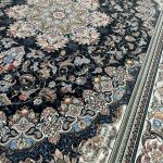 400cm x 300cm Persian Medallion Machine Made Black Rug - Image 6
