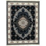 400cm x 300cm Persian Machine Aubusson Navy Rug