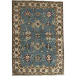 123 x 82cm Hand-Knotted Afghan Blue Chobi – Wool Rug