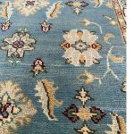 123 x 82cm Hand-Knotted Afghan Blue Chobi – Wool Rug - Image 4