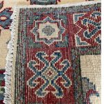 125 x 79cm Hand-Knotted Afghan Kazak – Wool Rug - Image 5