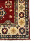 116 x 83cm Hand-Knotted Afghan Kazak  Wool Rug - Image 4