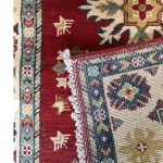116 x 83cm Hand-Knotted Afghan Kazak  Wool Rug - Image 5