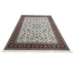 400 x 300cm Royal Shah Abbasi Floral Ivory & Maroon Rug - Image 2