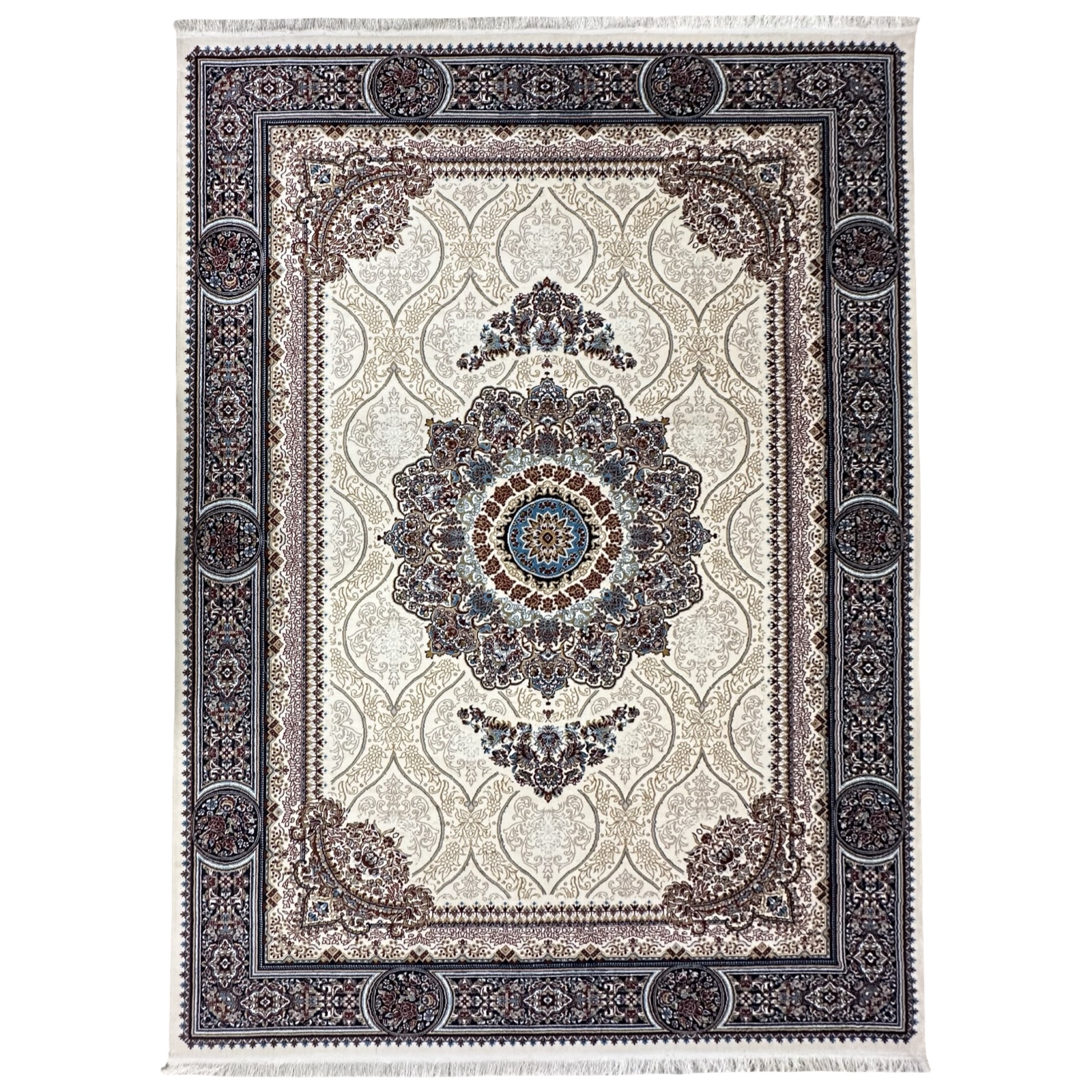 bsjsjsns_17 350 x 250 cm Royal Medallion Rug — Ivory