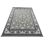 350 x 250 cm Ash Medallion Slate Grey & Ivory Rug - Image 2