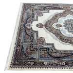 350 x 250 cm Persian Machine Made Ivory & Cream Sultan’s Medallion Rug - Image 6