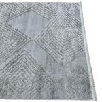 230 x 160cm Modern Moroccan Style – Soft Grey Geometric Diamond Design Rug - Image 5