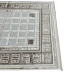 230×160cm Luxury Greek Key Pattern Beige Geometric Rug - Image 5