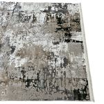 230 x 160cm Vintage Persian-Inspired Floral Rug – Taupe & Ivory Distressed Finish - Image 6
