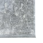 230 x 160cm Vintage Medallion Rug – Elegant Grey & Ivory Distressed Design - Image 7