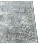 230 x 160cm Vintage Medallion Rug – Elegant Grey & Ivory Distressed Design - Image 6