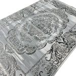 230 x 160cm Machine Made Classic Ornamental Rug – Grey & Ivory Vintage Wash - Image 4
