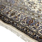 300cm x 207cm Hand-Knotted Persian Cream Kashan Rug - Image 5