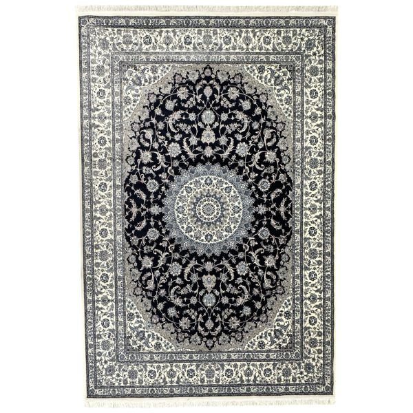 300 x 200cm Imperial High Quality Navy Nain Medallion Rug