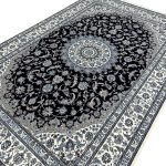 300 x 200cm Imperial High Quality Navy Nain Medallion Rug - Image 5