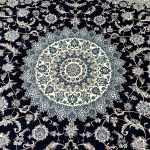 300 x 200cm Imperial High Quality Navy Nain Medallion Rug - Image 6