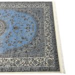 300 x 200cm Imperial High Quality Sky Blue Nain Medallion Rug - Image 7