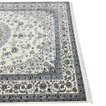 350 x 250cm Persian High Quality Cream Nain Medallion Design Rug - Image 7