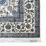 350 x 250cm Imperial High Quality Sky Blue Nain Medallion Rug - Image 4