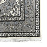 350 x 250cm Persian Floral Kashan Design Fine Machine Made Cream Rug - Image 4
