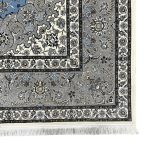 350 x 250cm Persian Blue Nain Design Fine Quality Machine Made Rug - Image 4