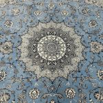 350 x 250cm Persian Blue Nain Design Fine Quality Machine Made Rug - Image 6