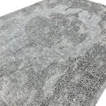 400 x 300cm Vintage Medallion Rug – Elegant Grey & Ivory Distressed Design - Image 5