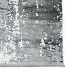 400 x 300cm Modern Abstract Rug – Bold Grey & Charcoal Distressed Design - Image 4