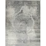 400 x 300cm Minimal Moroccan Diamond Textured Rug – Soft Neutral Tone