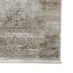 400 x 300cm Minimal Moroccan Diamond Textured Rug – Soft Neutral Tone - Image 4
