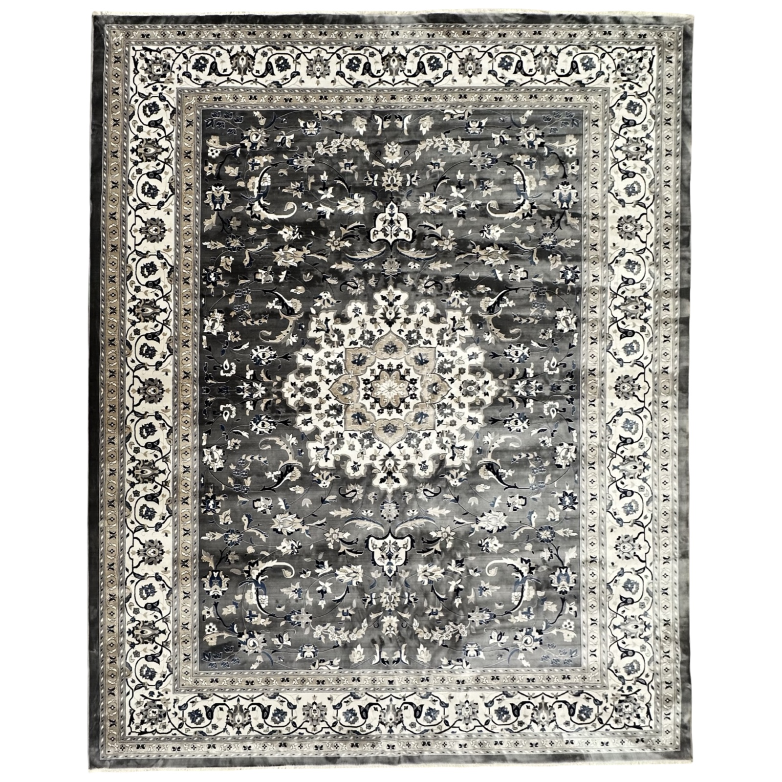 400000vbzbvBsj_42 400 x 300cm Turkish Persian Kashan Design Rug – Classic Floral Medallion - Image 1