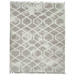 400 x 300cm Moroccan Style Diamond Pattern Rug – Soft Neutral Textured Design