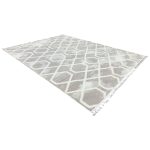 400 x 300cm Moroccan Style Diamond Pattern Rug – Soft Neutral Textured Design - Image 3